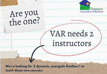 Read more about the article Are You the One? VAR Needs Two Dynamic Realtor® Instructors